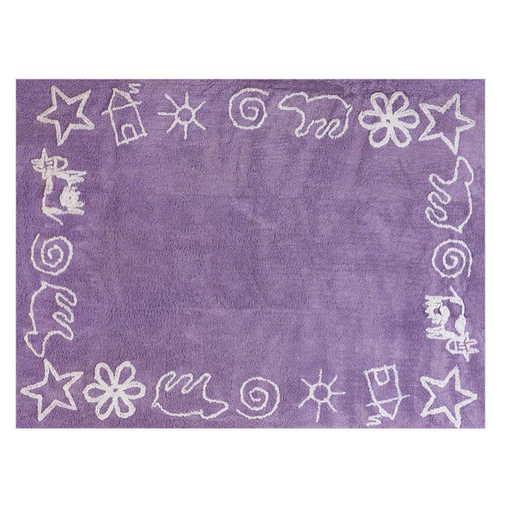 Alfombra Dormitorio Infantil Prado Lila - Nanetes #